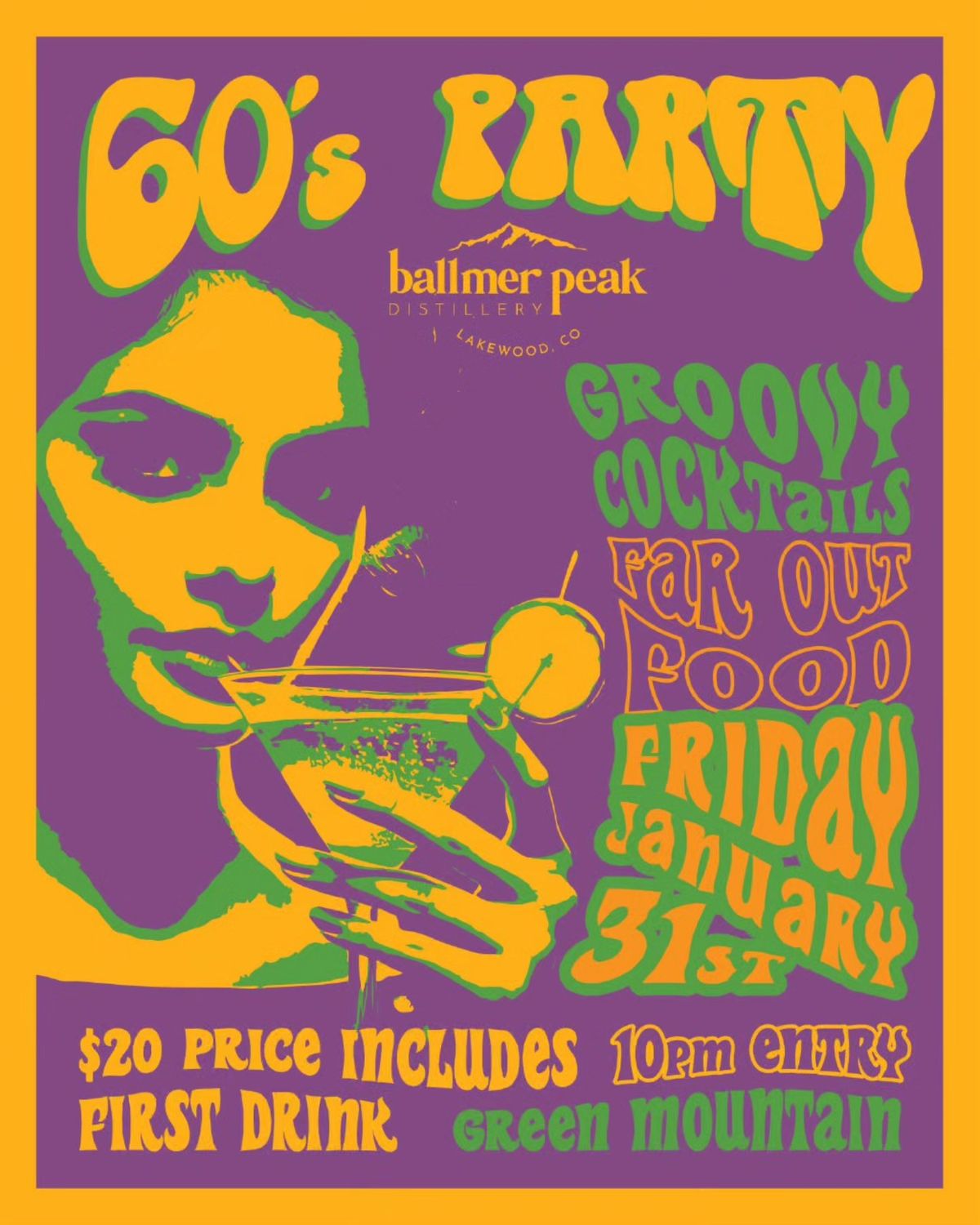 60's Party at Ballmer Peak Distillery