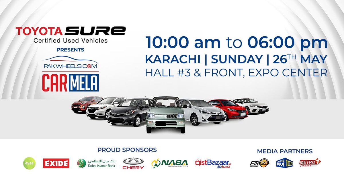 Toyota Sure Presents PakWheels Car Mela Karachi 2024