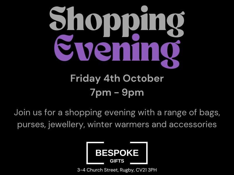 Bespoke Gifts Shopping Evening