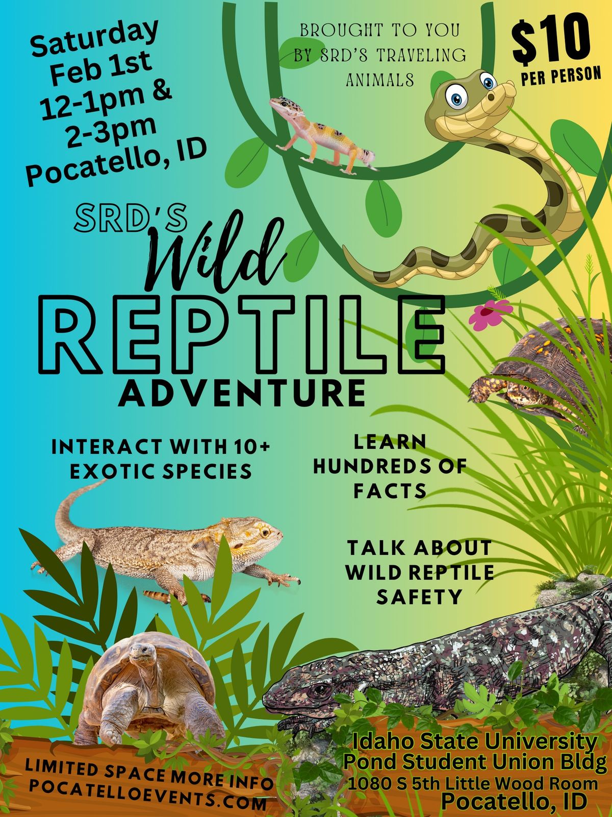 SRD's Wild Reptile Adventure ~ Education & Interaction ~ ISU Pocatello