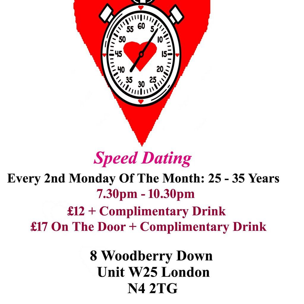 Speed dating 25 - 35 years Mondays