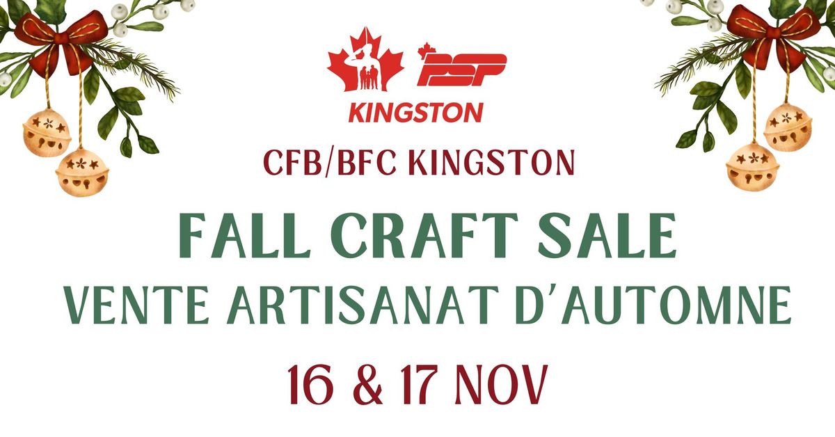 Fall Craft Sale 2024 \/\/ Vente artisanat d'automne 2024