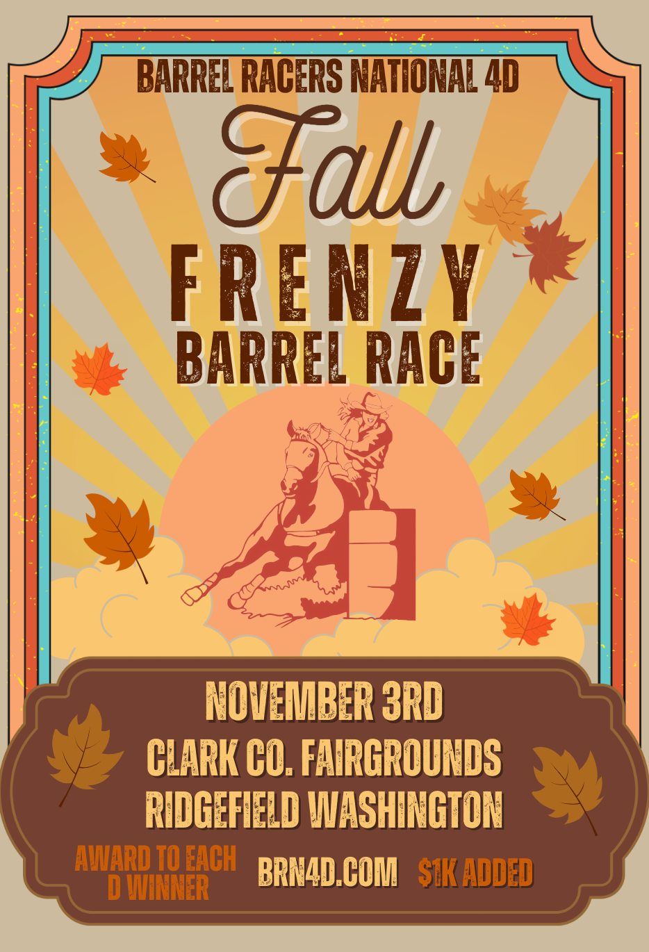 BRN4D Fall Frenzy Barrel Race