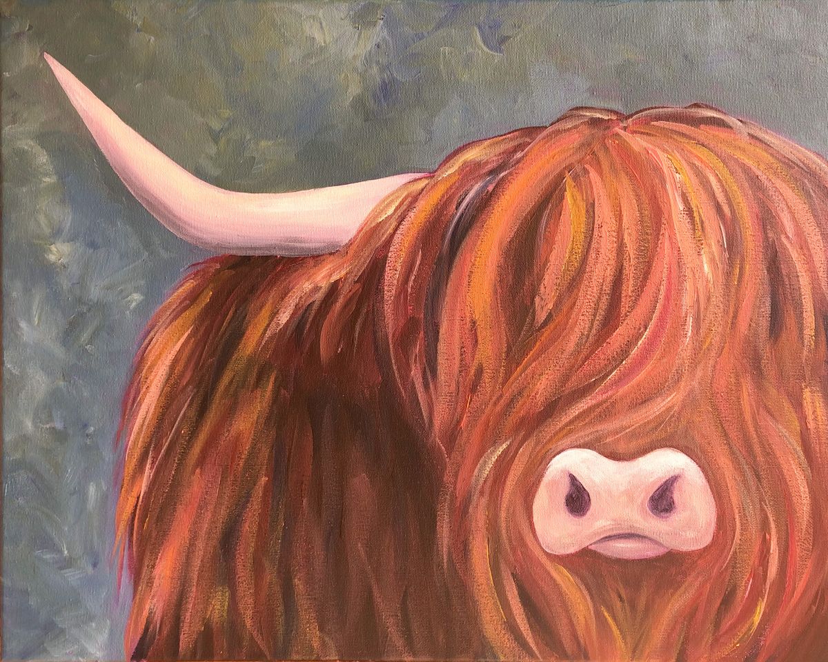 Sip & Paint a Highland Cow at Curringa Farm