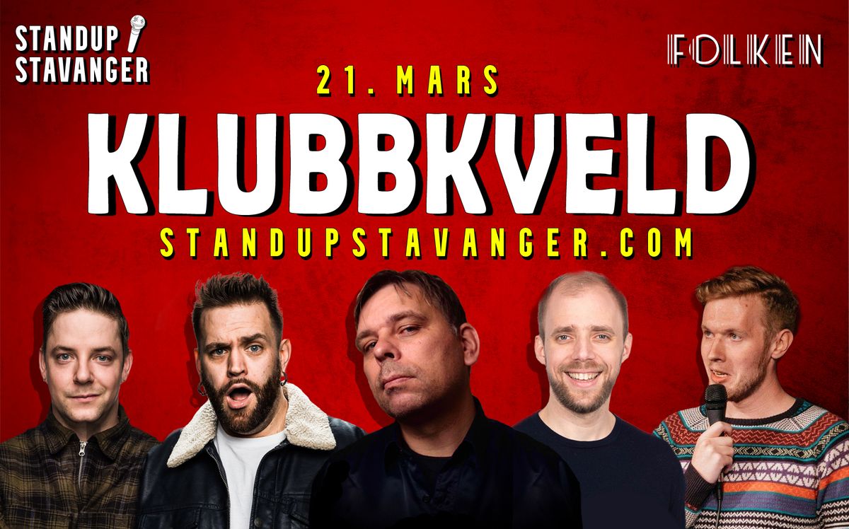 Standup Klubbkveld p\u00e5 Folken - 21. mars