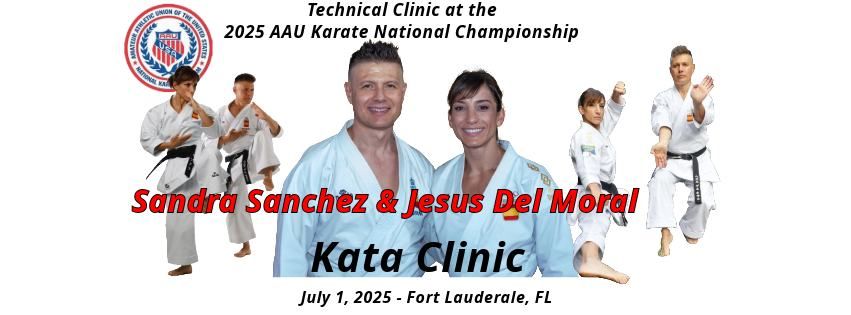 Sandra Sanchez \/ Jesus Del Moral Kata Clinic @ the 2025 AAU Karate National Championship