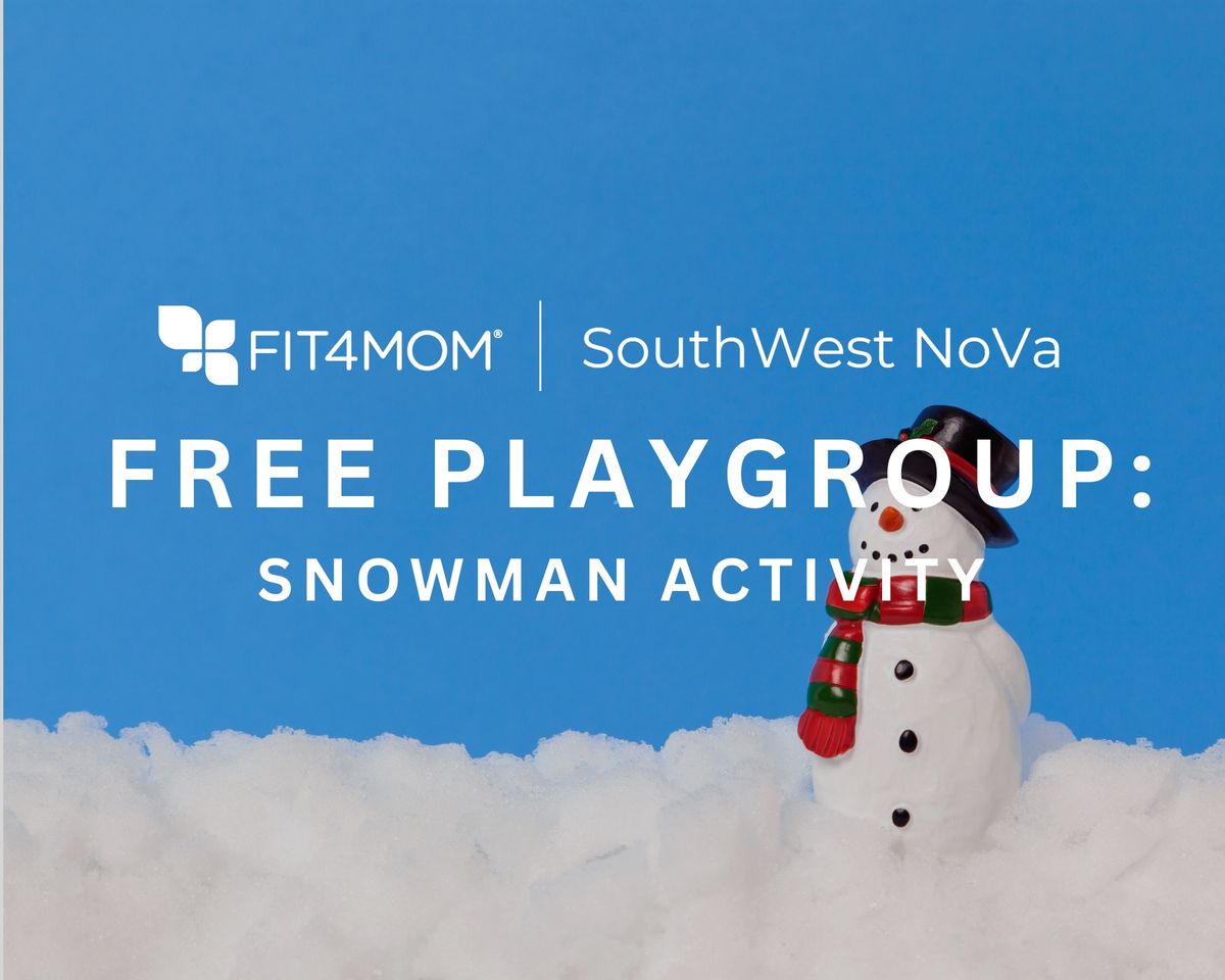 FREE Playgroup\u2014Snowman Activity!!