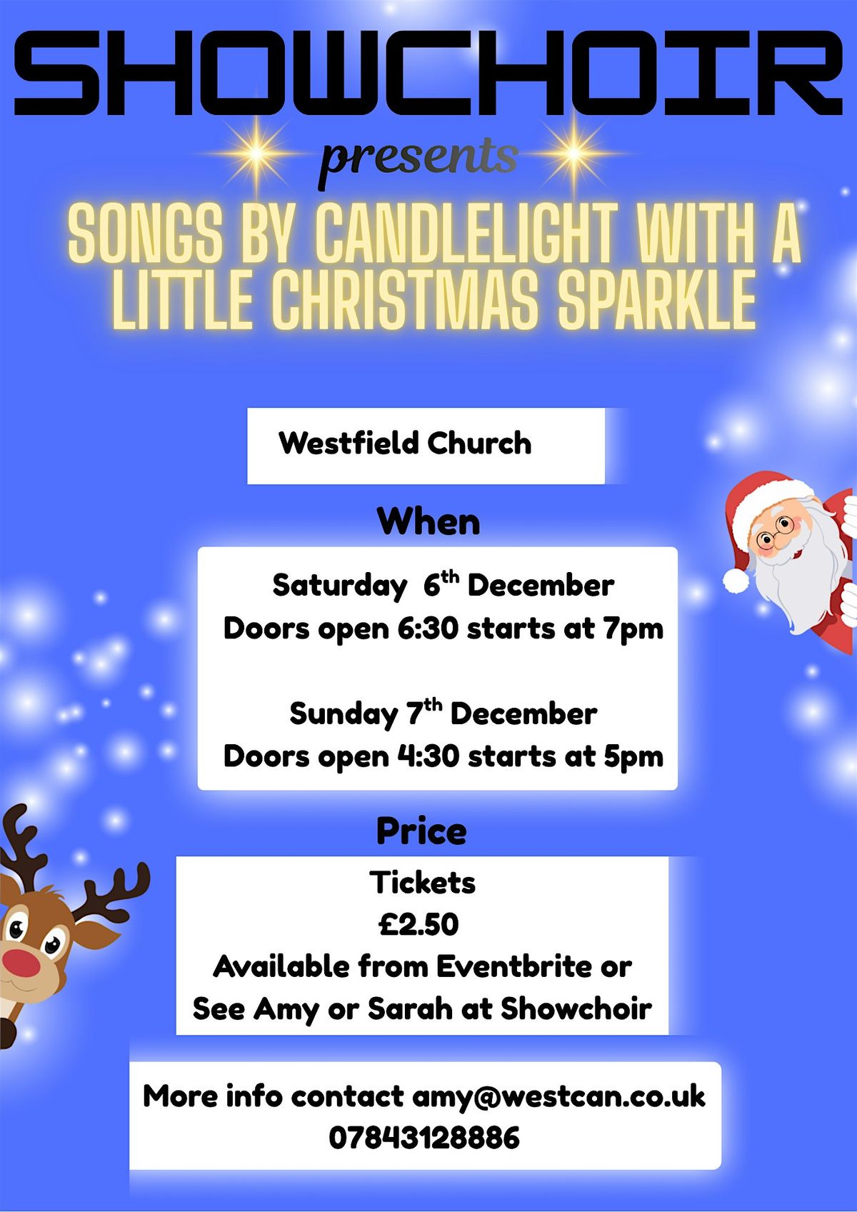Songs by Candlelight with a little Christmas Sparkle