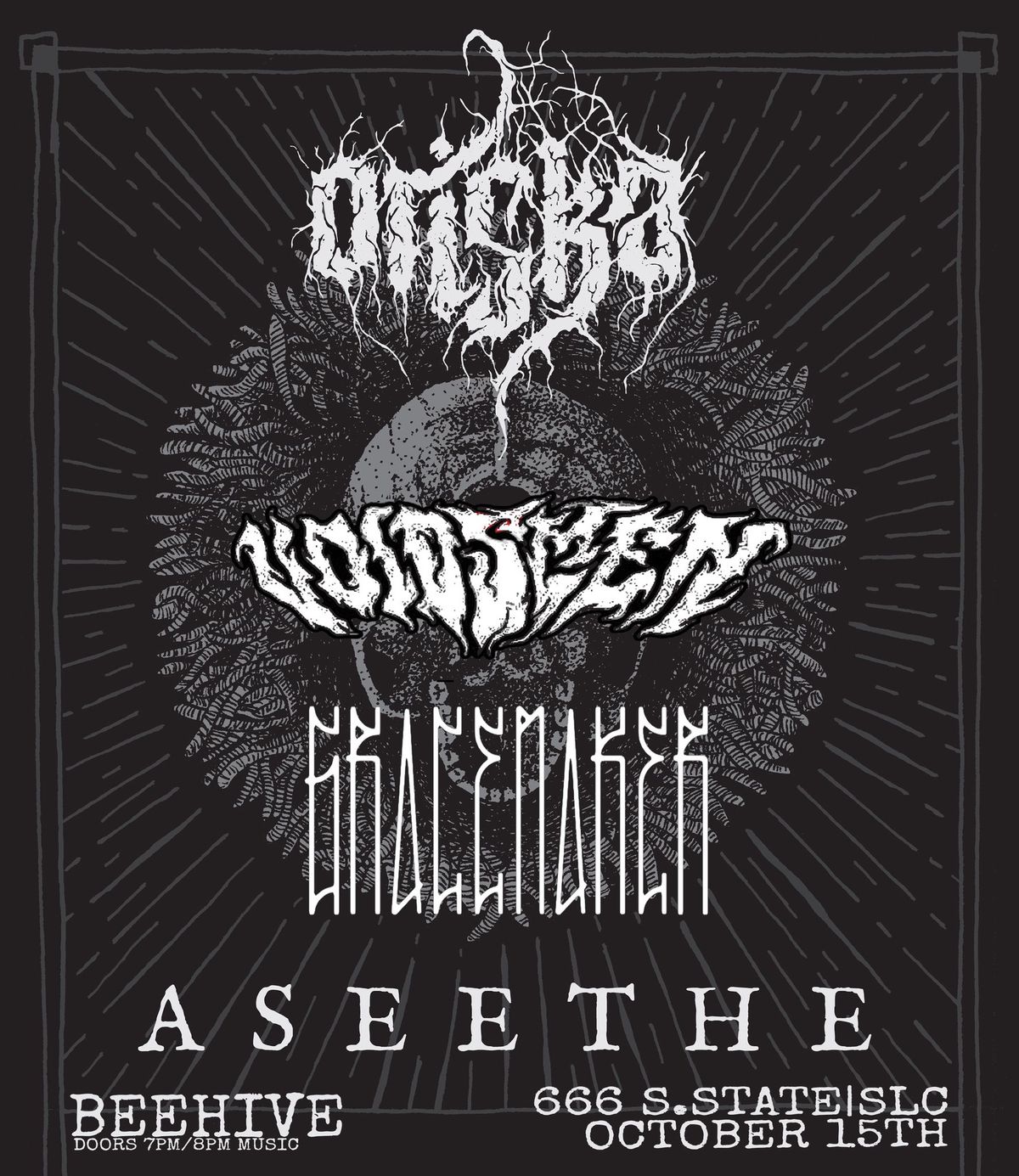 ASEETHE + ORISKA + GRACEMAKER + VOIDSMEN @ BEEHIVE SLC