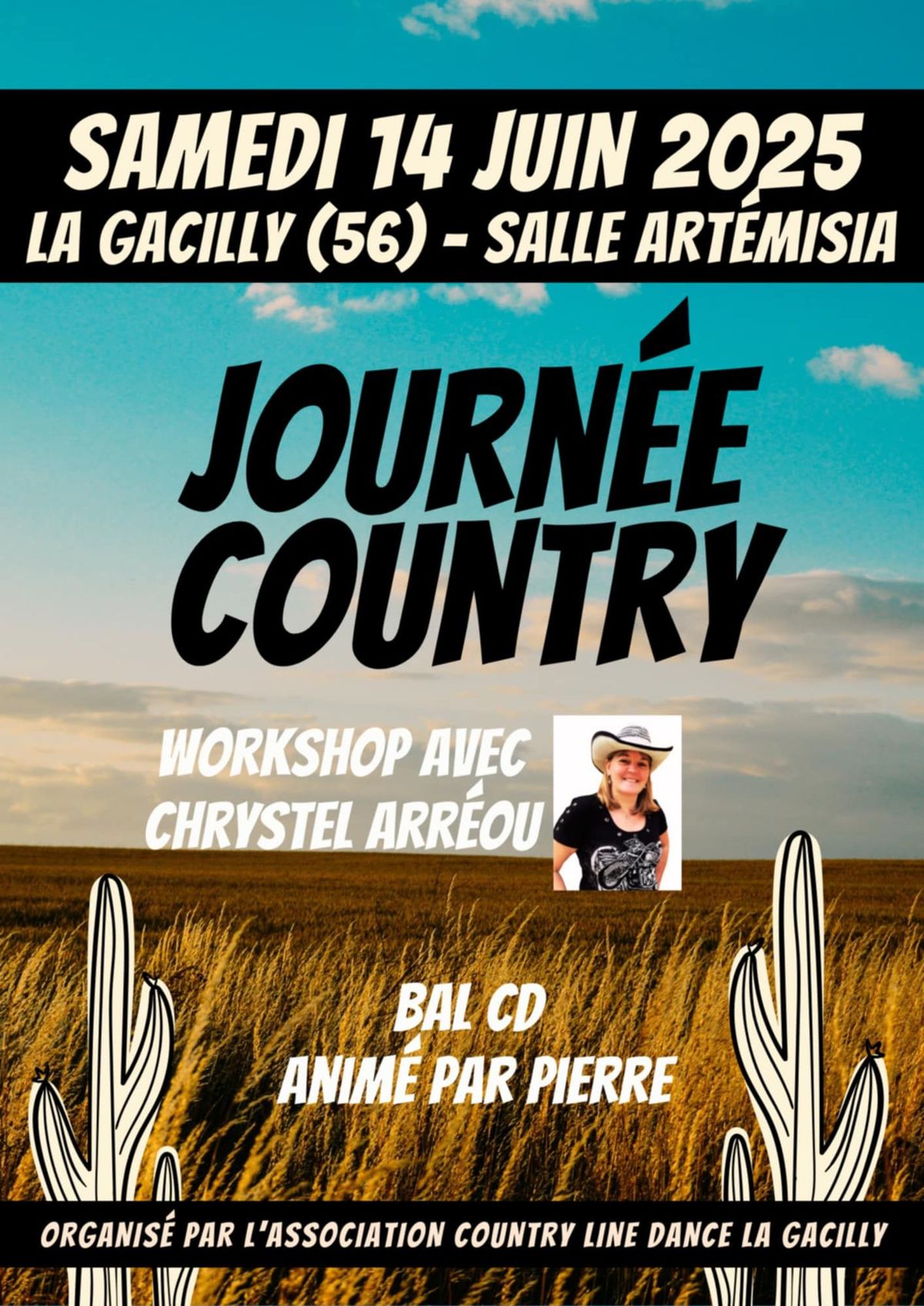 Workshop avec Chrystel Arr\u00e9ou ( 1\u00e8re fois en Bretagne) et Bal CD