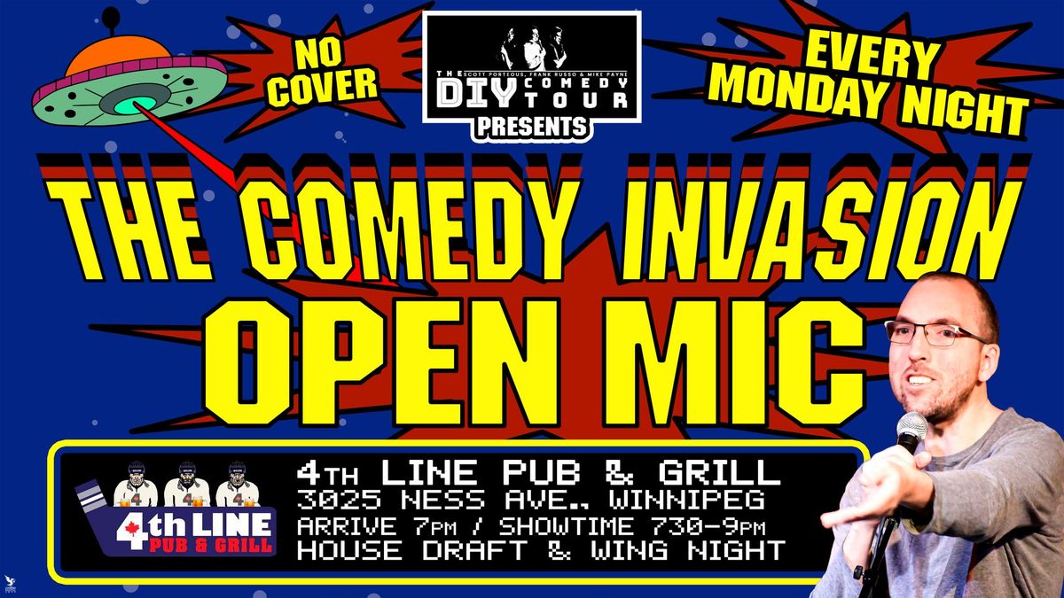 DIY Comedy Tour presents - The Comedy Invasion Open Mic