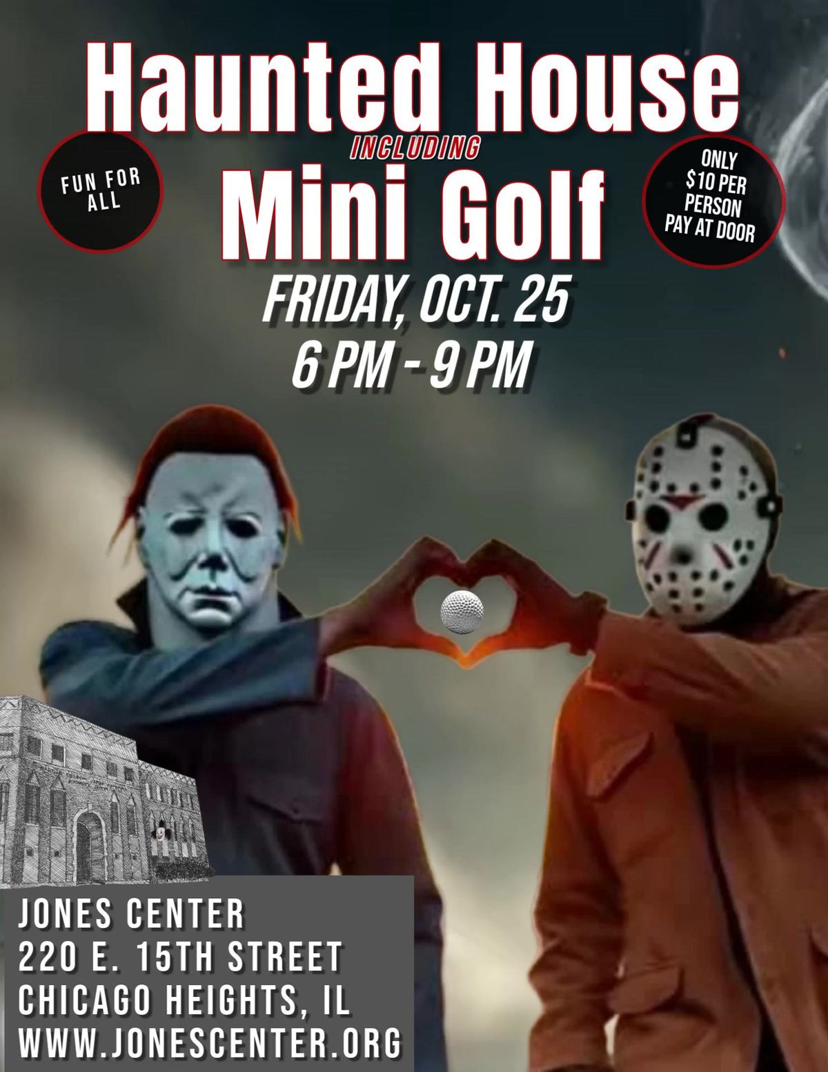 Jones Center Haunted House with Mini Golf