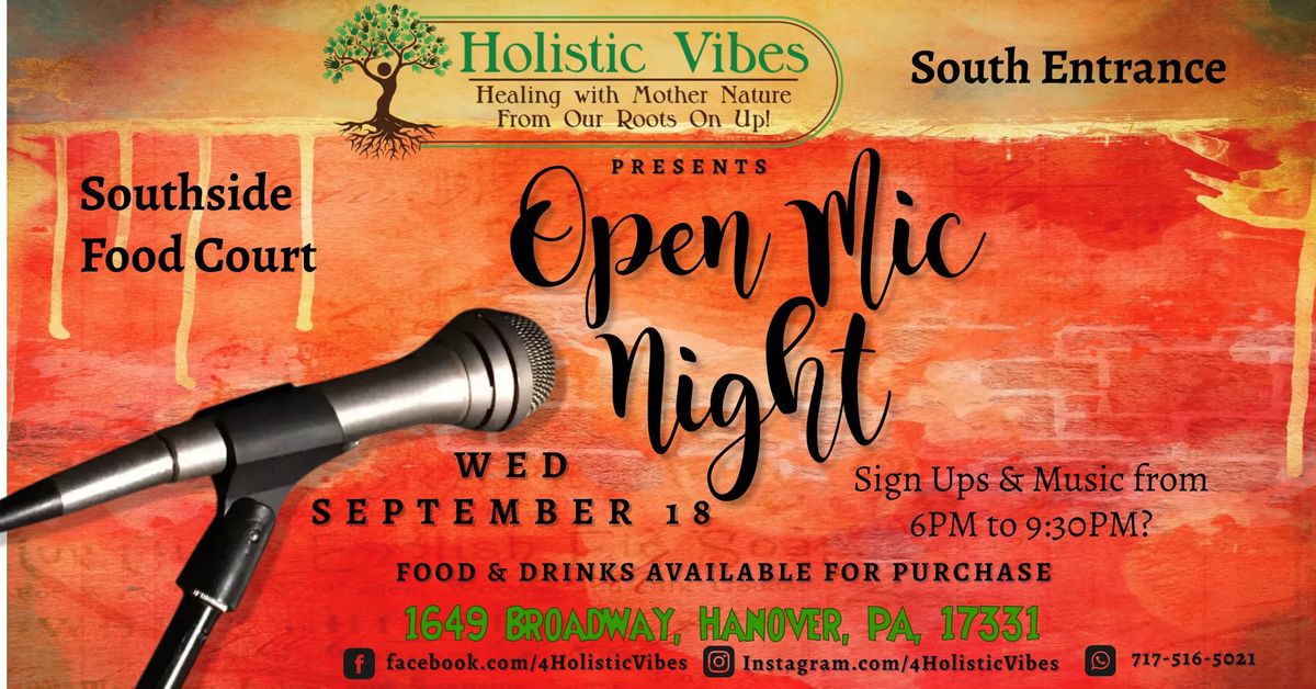 Live & Jive Open Mic At "The Markets At Hanover"