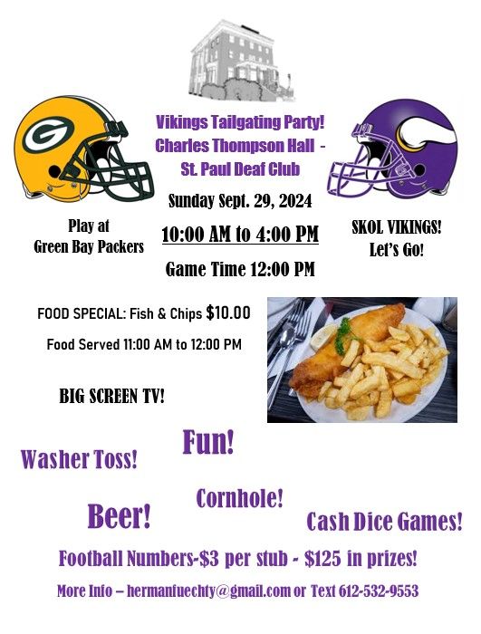 Vikings-Packers Tailgating Party!