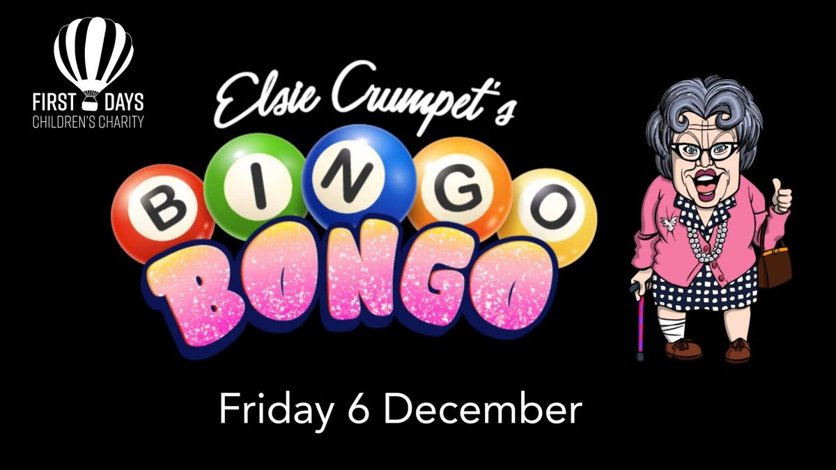 First Days Christmas Comedy Bingo Night with Elsie Crumpet