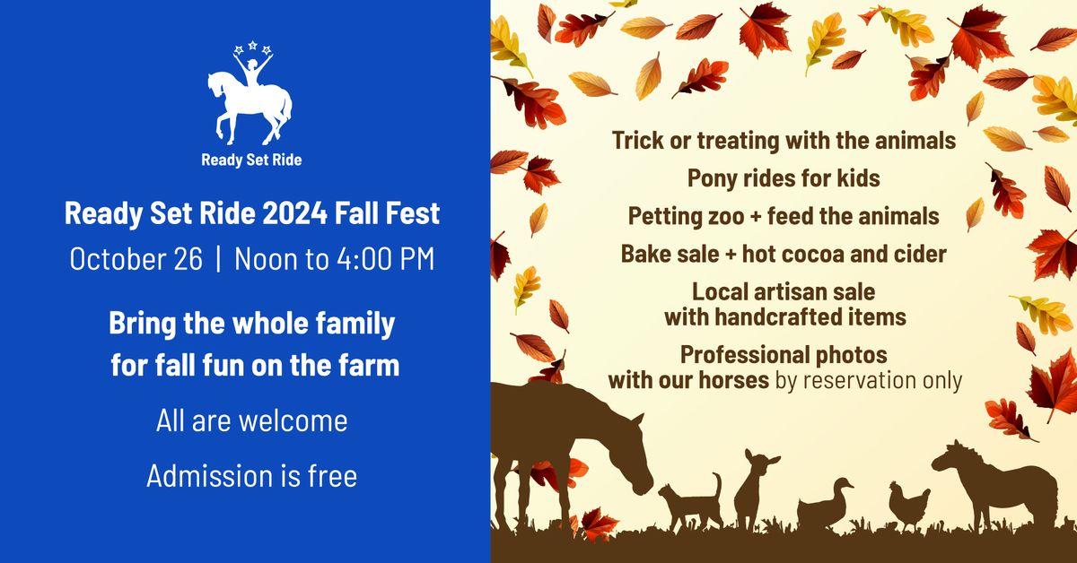 Fall Fest at the Ready Set Ride Barn