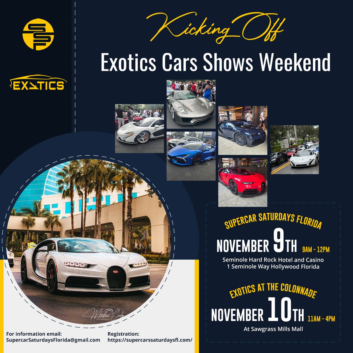 Our Big Weekend @Supercar Saturdays Florida & Exotics at The Colonnade Sawgrass