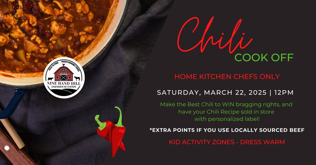 Chili Cook Off- Home Kitchen Chefs Only