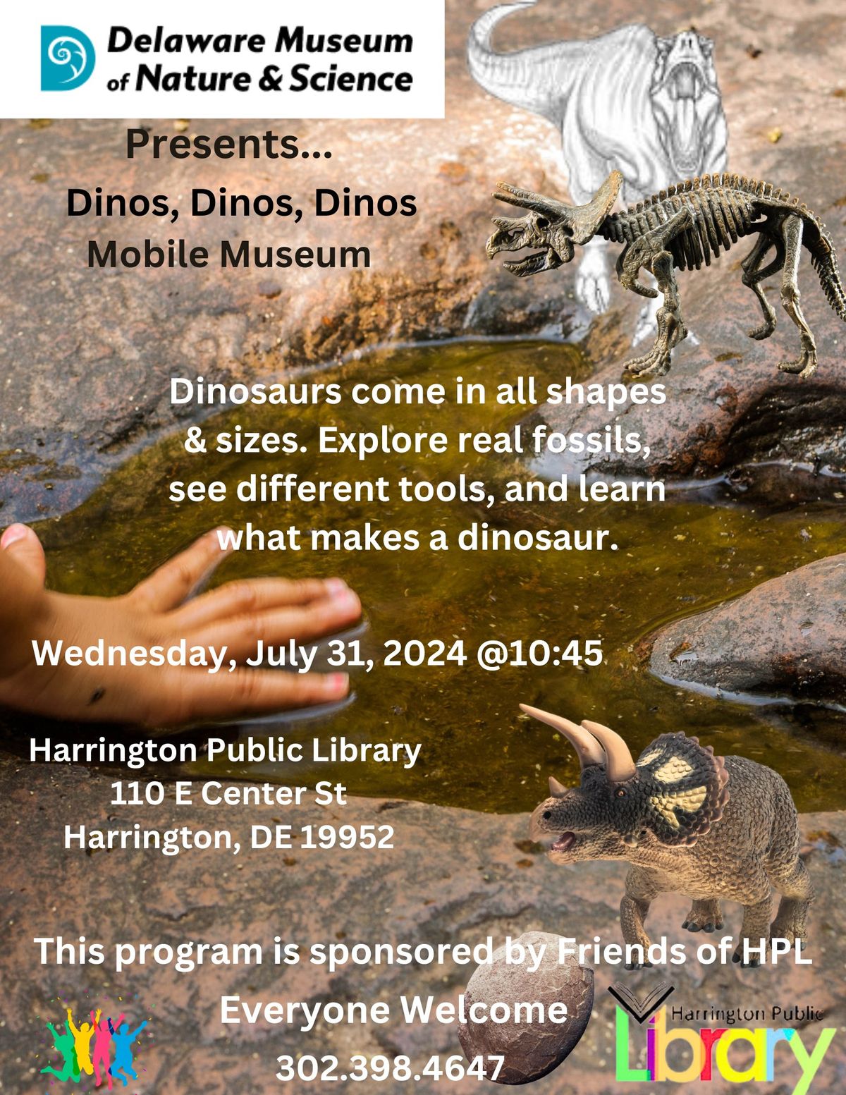 Dinos, Dinos, Dinos! \ud83e\udd96\ud83e\udd95\ud83e\uddb4(Mobile Museum) [presented by Delaware Museum of Nature & Science] 