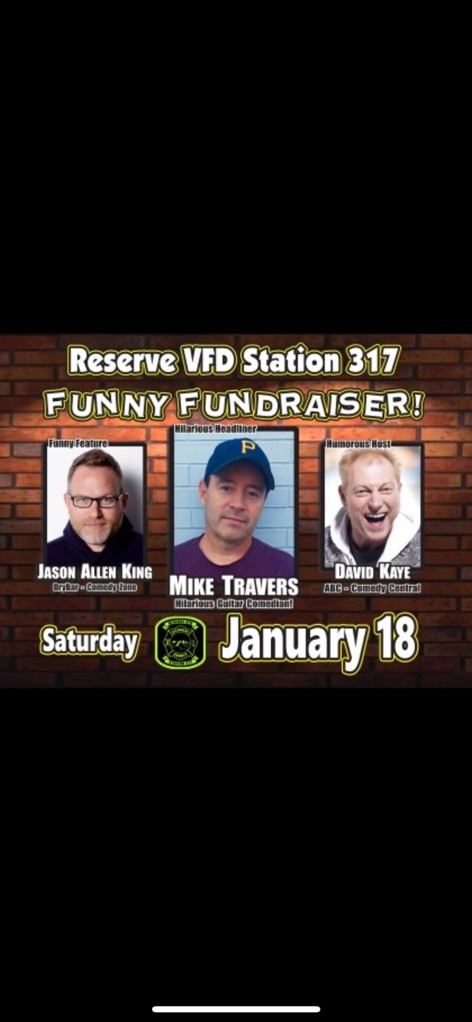 Reserve VFD Comedy Show