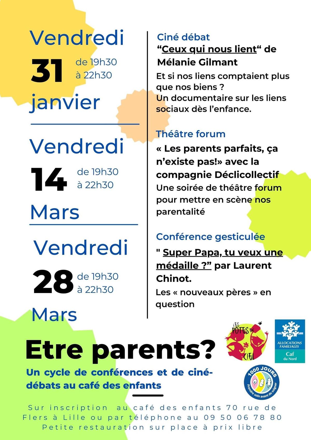 Th\u00e9\u00e2tre forum "les parents parfaits, \u00e7a n'existe pas!"