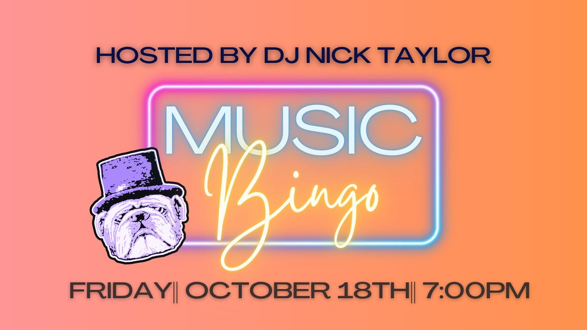 Music Bingo Hosted by DJ Nick Taylor