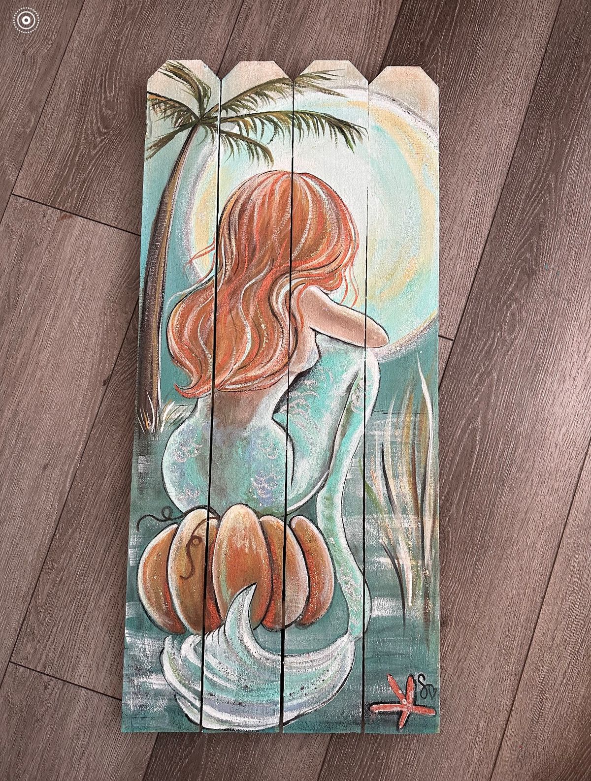 Painting for beginners Fall Mermaid