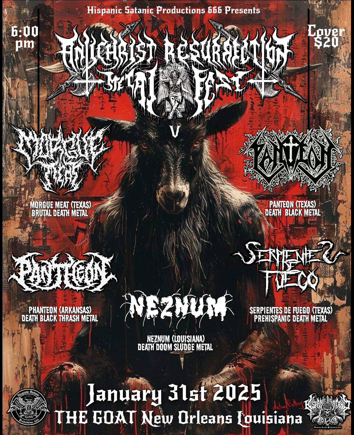 ANTICHRIST RESURRECTION METAL FEST V NEW ORLEANS LOUISIANA 