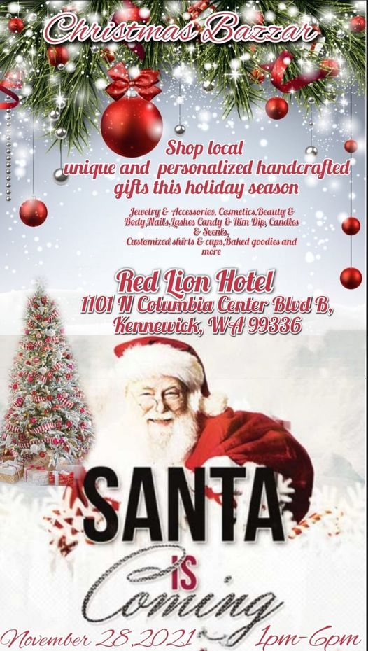 Christmas Bazzars 2022 In Tri Cities Wa Christmas Bazzar, Red Lion Hotel Columbia Center, Kennewick, 28 November  2021