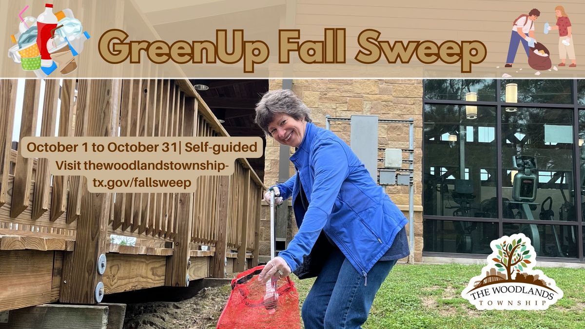 GreenUp: Fall Sweep: Community-wide litter clean up day!  (Oct 1 - Nov1)