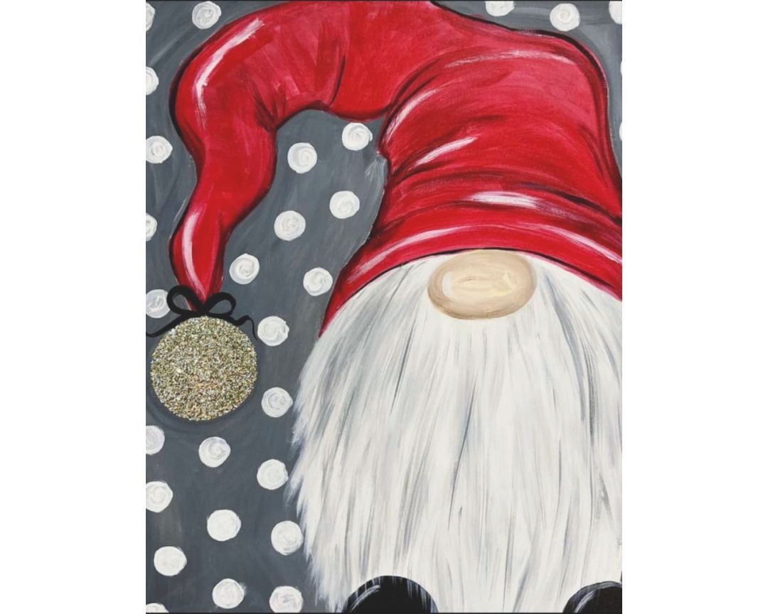 Christmas Gnome| Paint Party | Cadillac | $25 Special