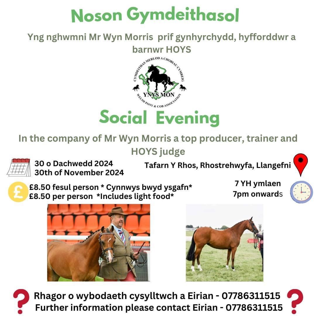 Social Evening - Noson Gymdeithasol - Mr Wyn Morris