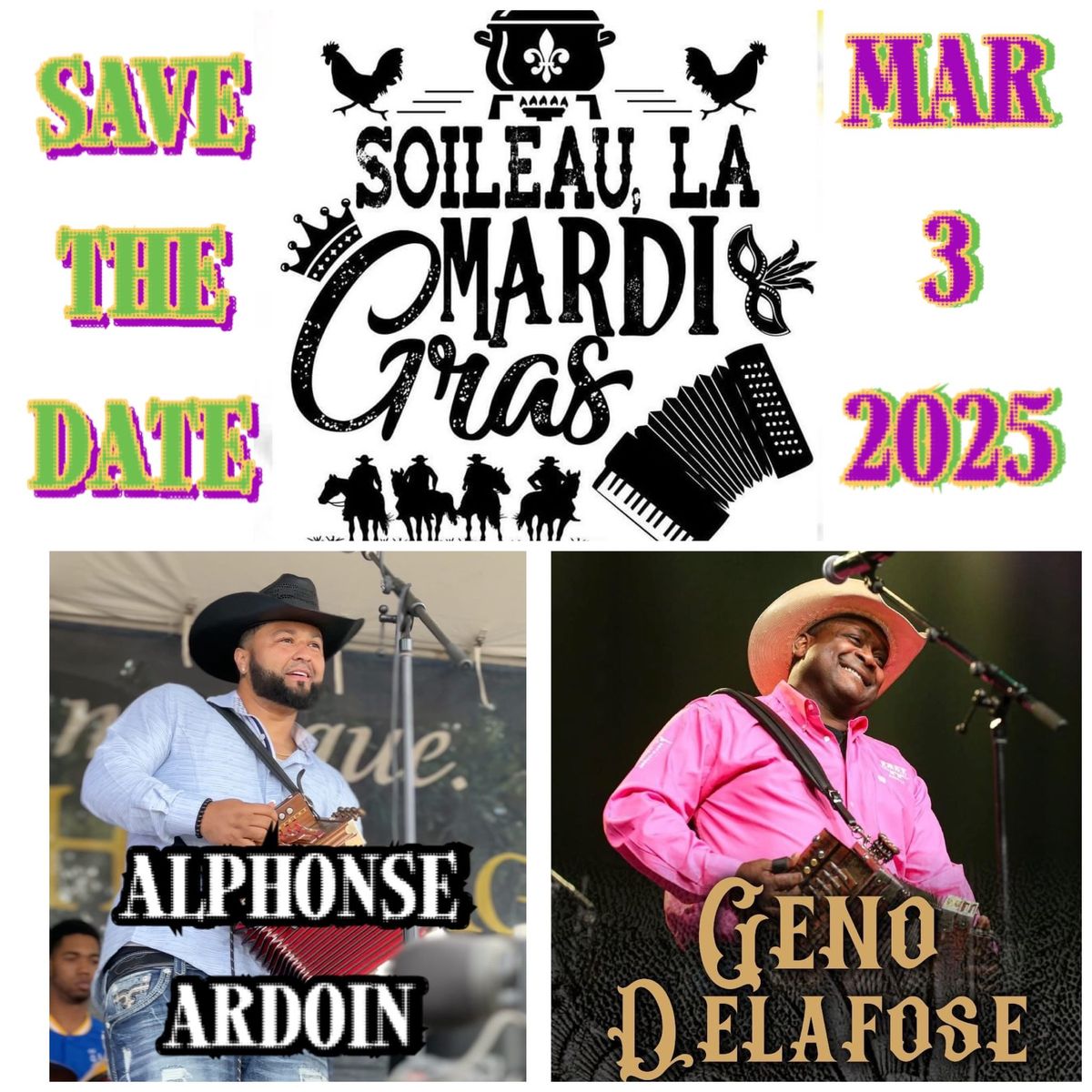 SAVE THE DATE: Soileau Mardi Gras 2025