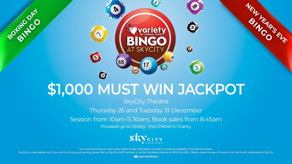 Festive Bingo at SkyCity - Boxing Day!