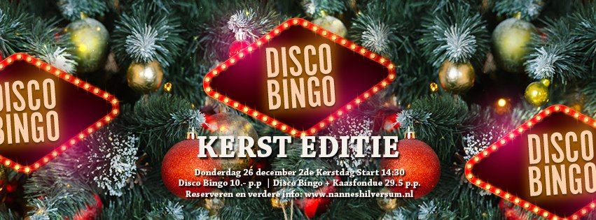 DISCO BINGO KERST EDITIE | 26 December