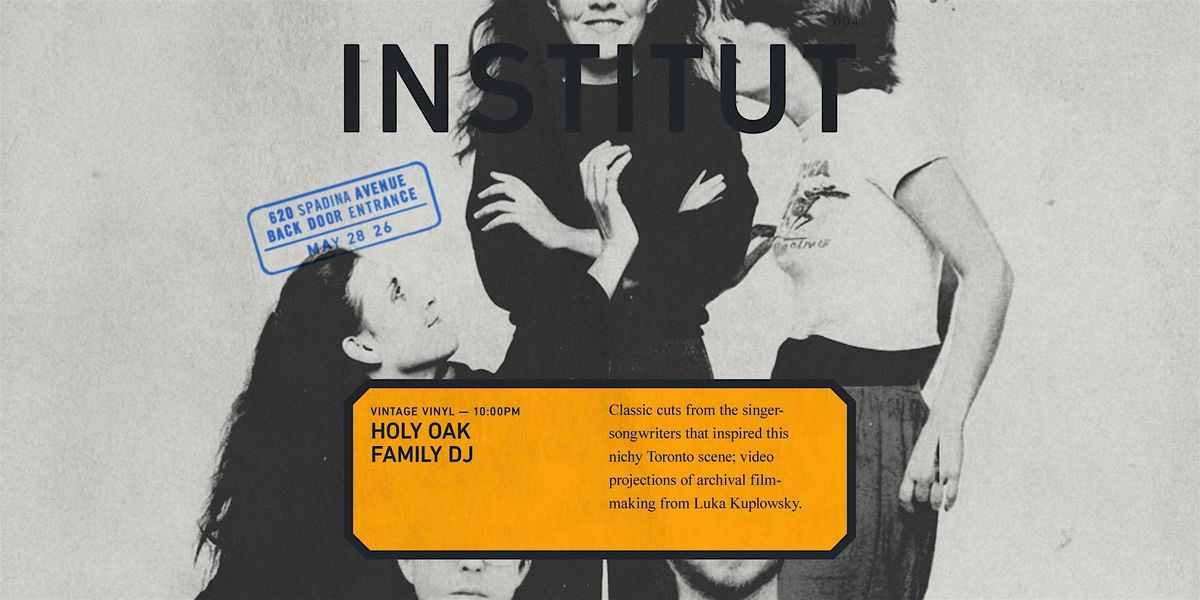 INSTITUT 004 | vintage vinyl | HOLY OAK FAMILY DJ