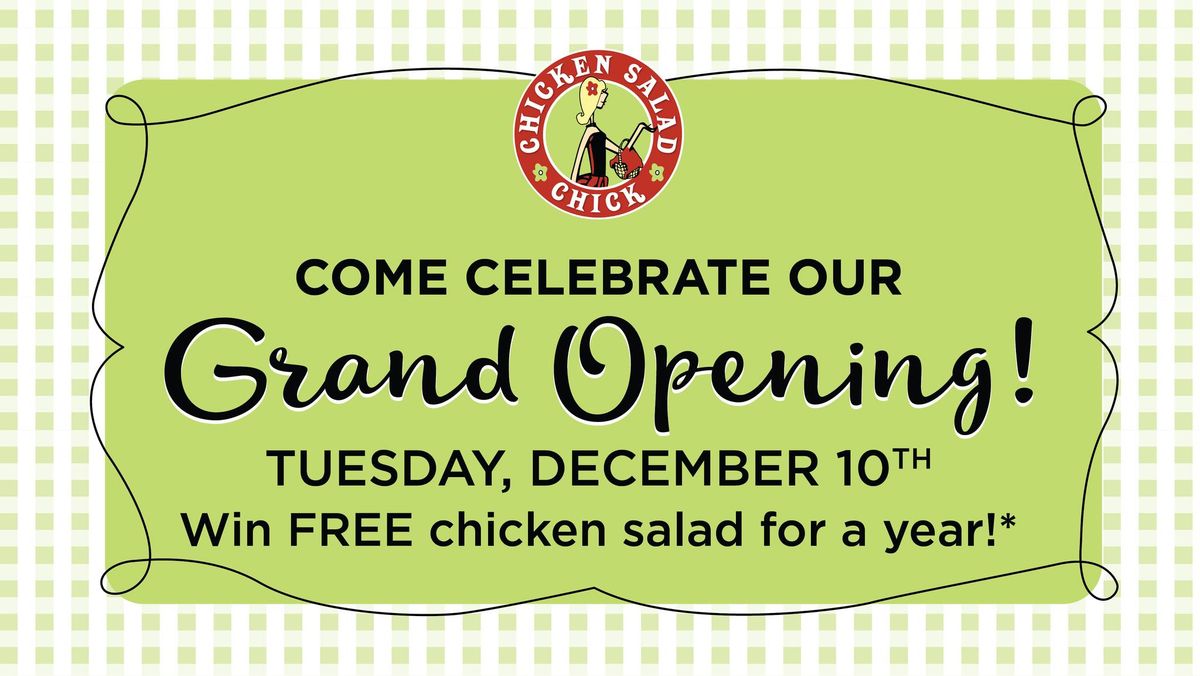 Our Grand Opening Celebration!