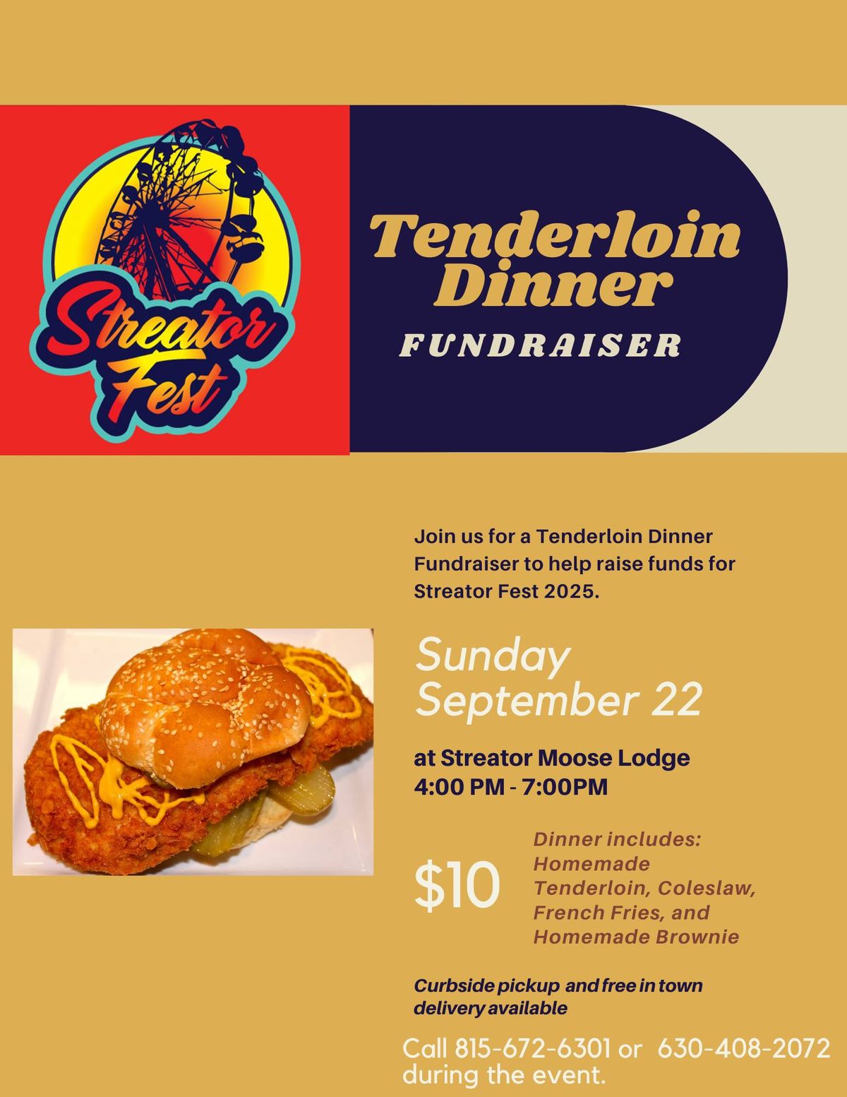 Tenderloin Dinner Fundraiser