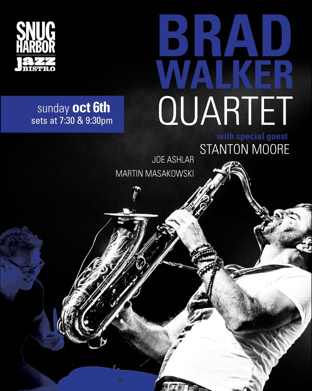 NOLAxNOLA: Brad Walker Quartet w\/special guest Stanton Moore!