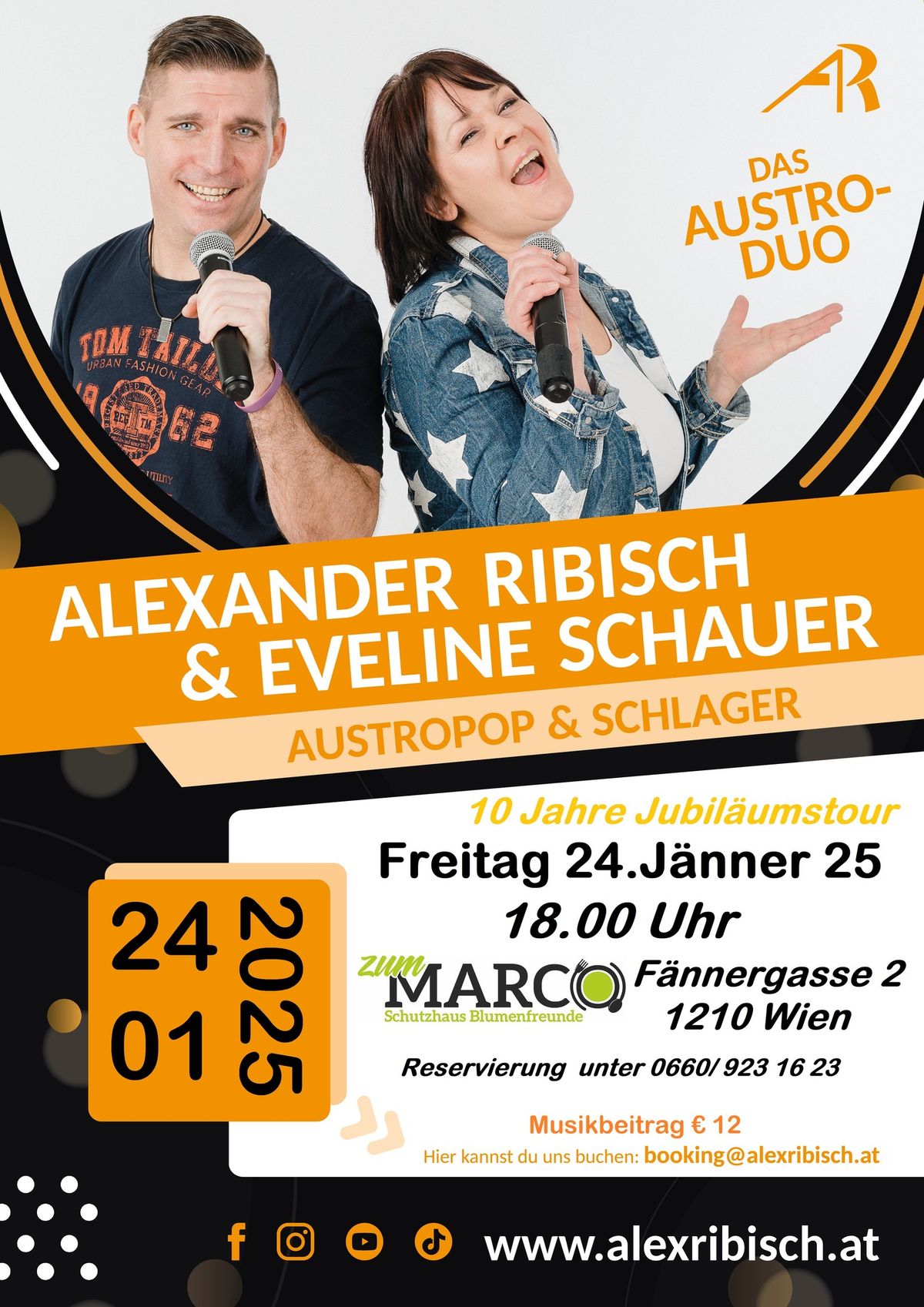 Jubil\u00e4umstour Alex Ribisch & Eveline Schauer LIVE beim Schutzhaus zum Marco