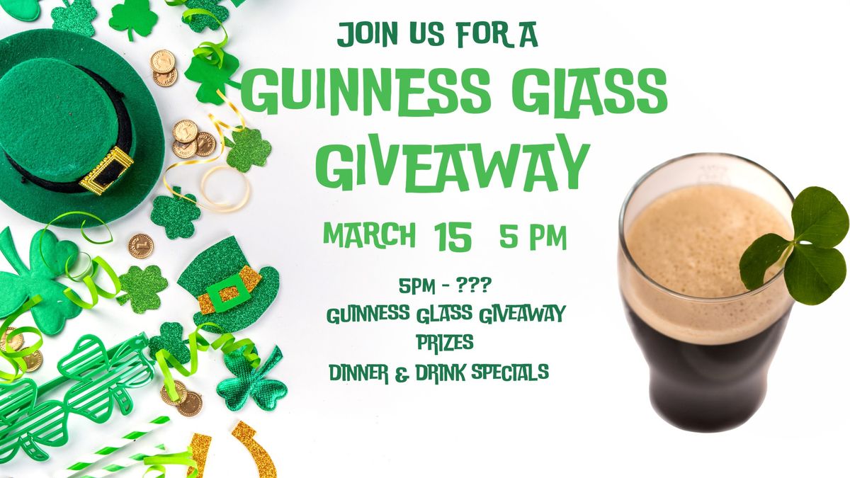 Guinness Glass Giveaway