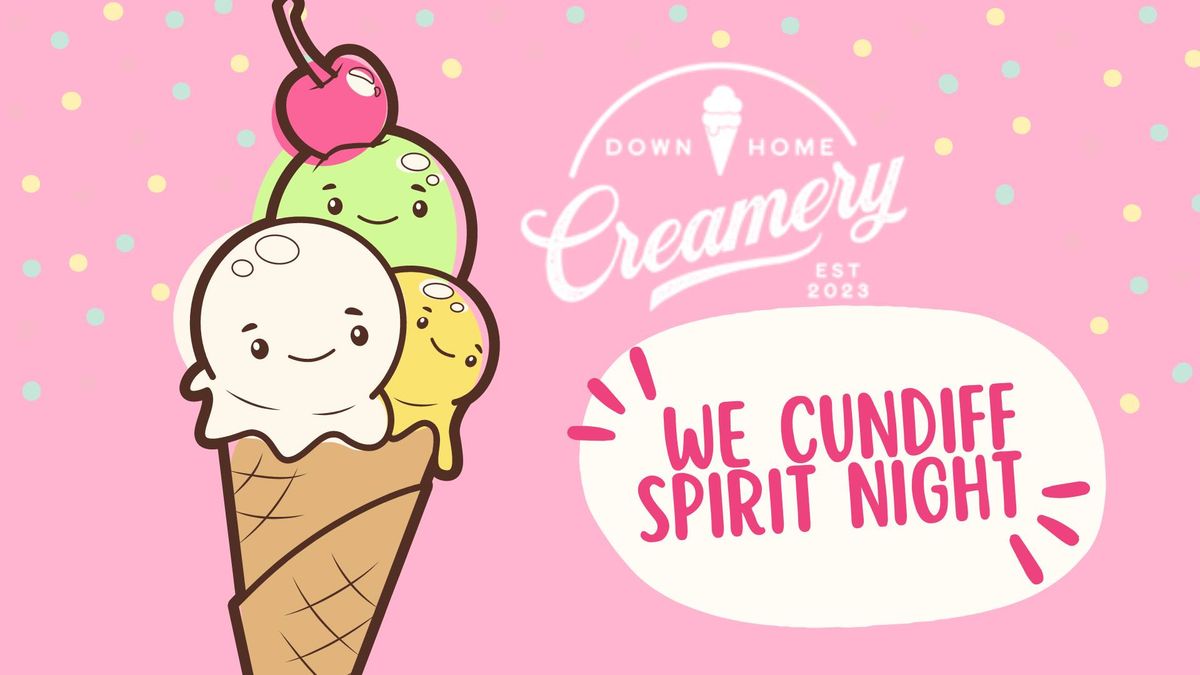 Down Home Creamery Spirit Night