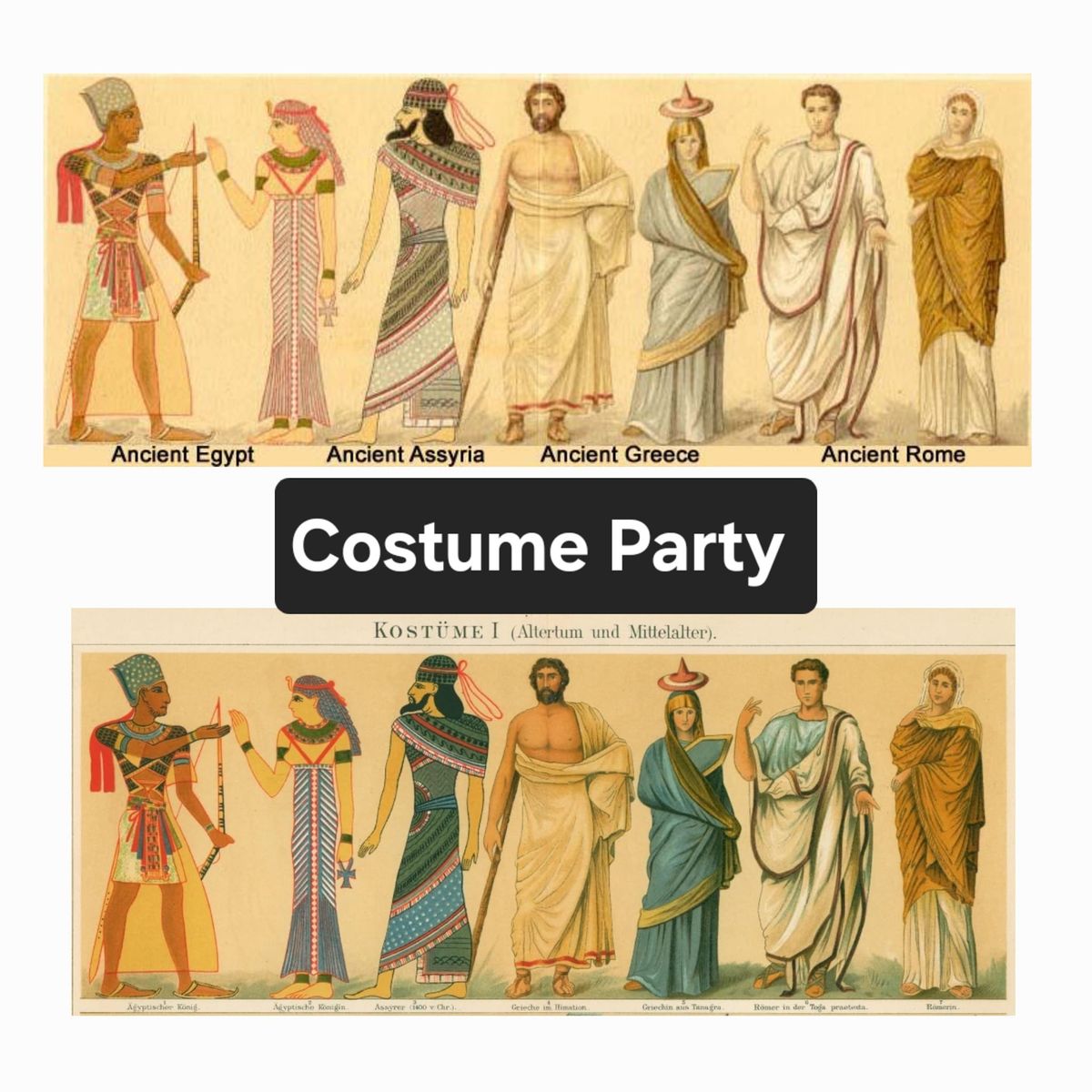 Mid-Winter Costume Party - Egypt vs Greek