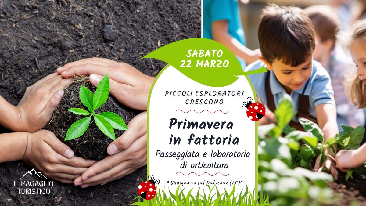 Primavera in fattoria: passeggiata e laboratorio di orticoltura