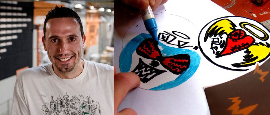 Lekker Eigenwijs! Stickers maken met urban artist Joep van Gassel