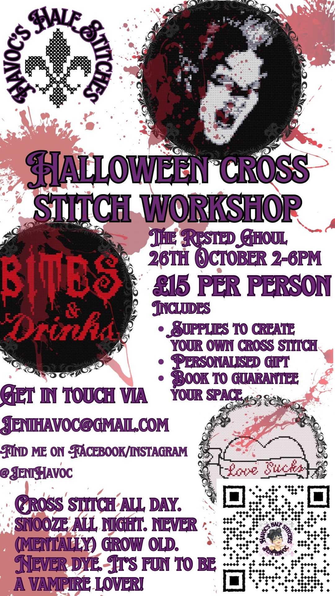 Halloween Cross Stitch Workshop