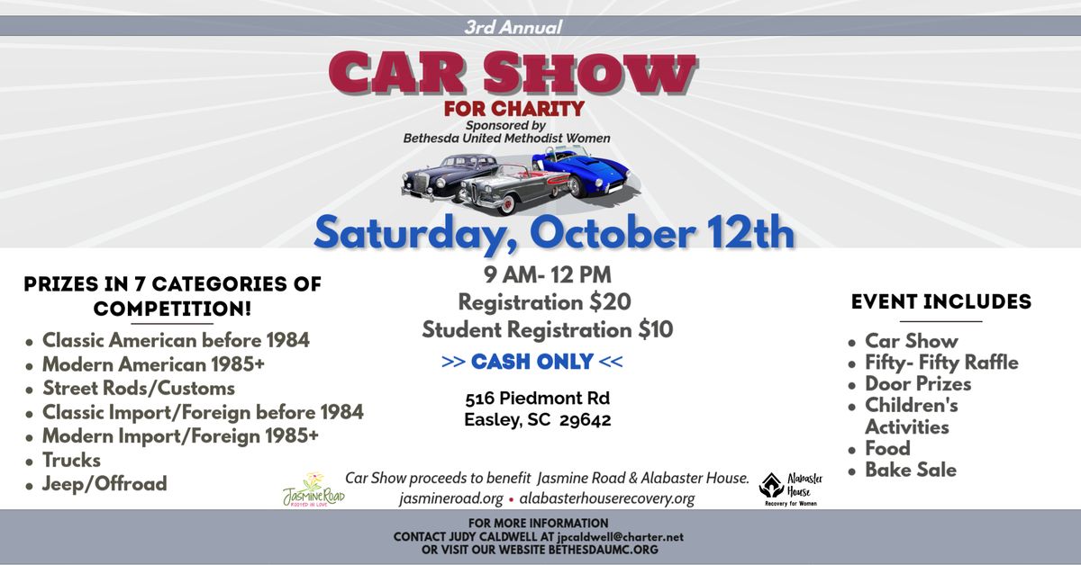 Bethesda UMW Annual Car Show for Charity