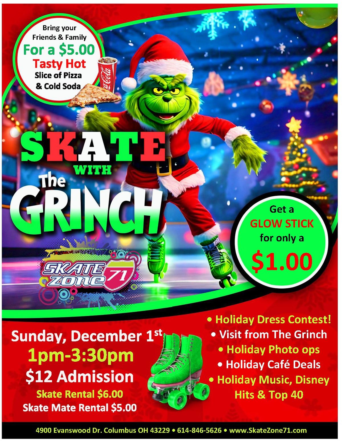 Grinch Christmas Kick-Off Skate