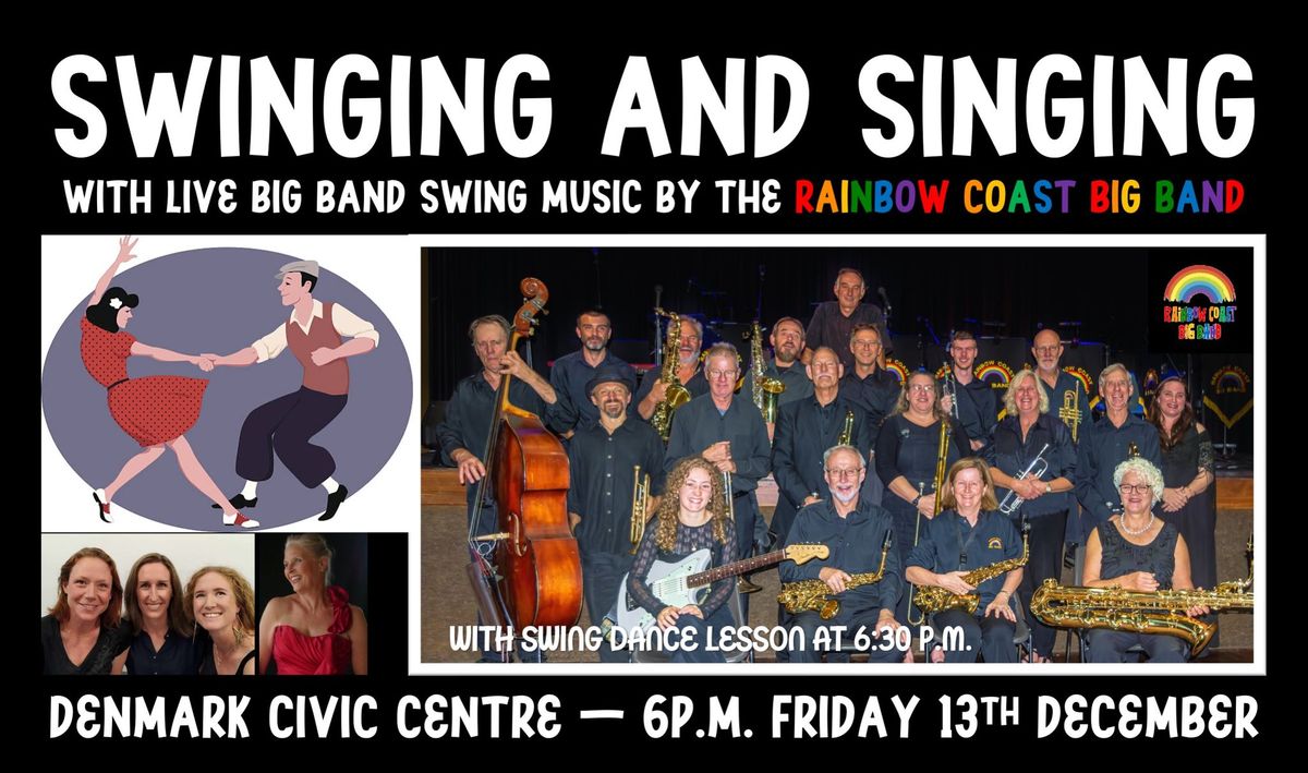 Swinging and Singing with Rainbow Coast Big Band at Denmark Civic Centre