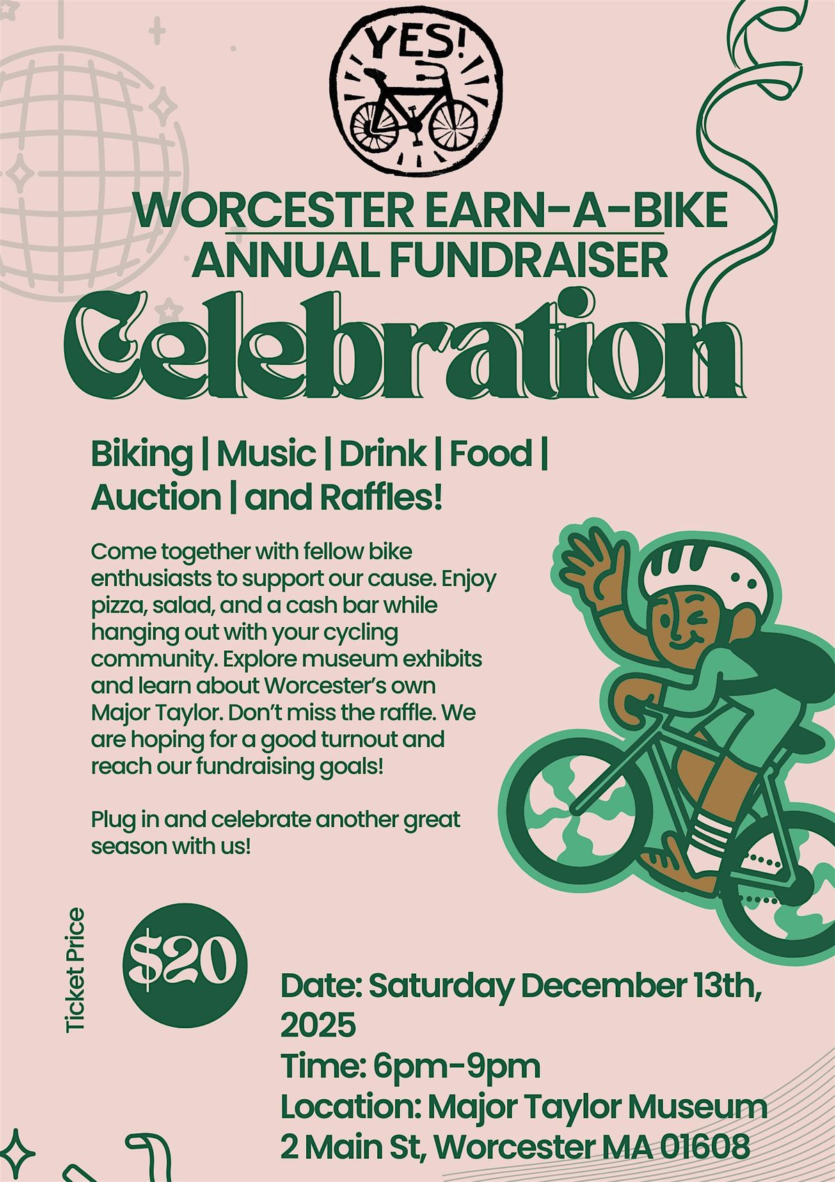 Worcester Earn-A-Bikes Annual Fundraiser